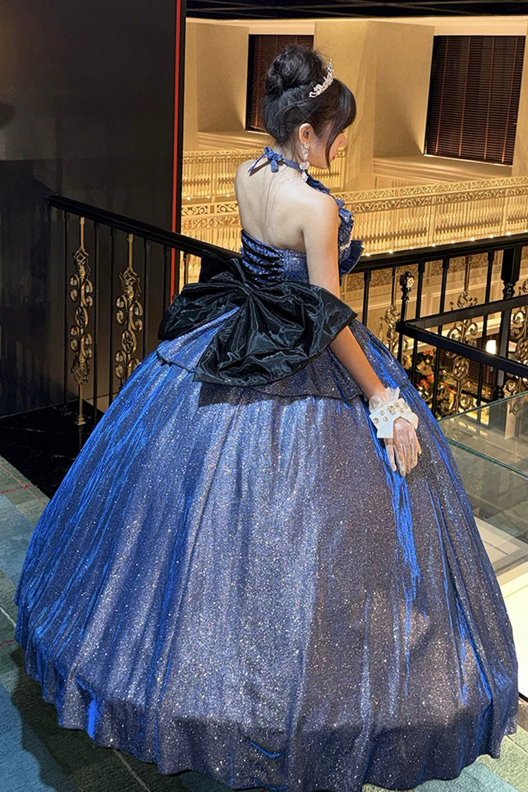 Ruffled Lolita Skirt - Paris-inspired, Blue, Ruffled, Sweet Style, Bow Detail - additional product view 10
