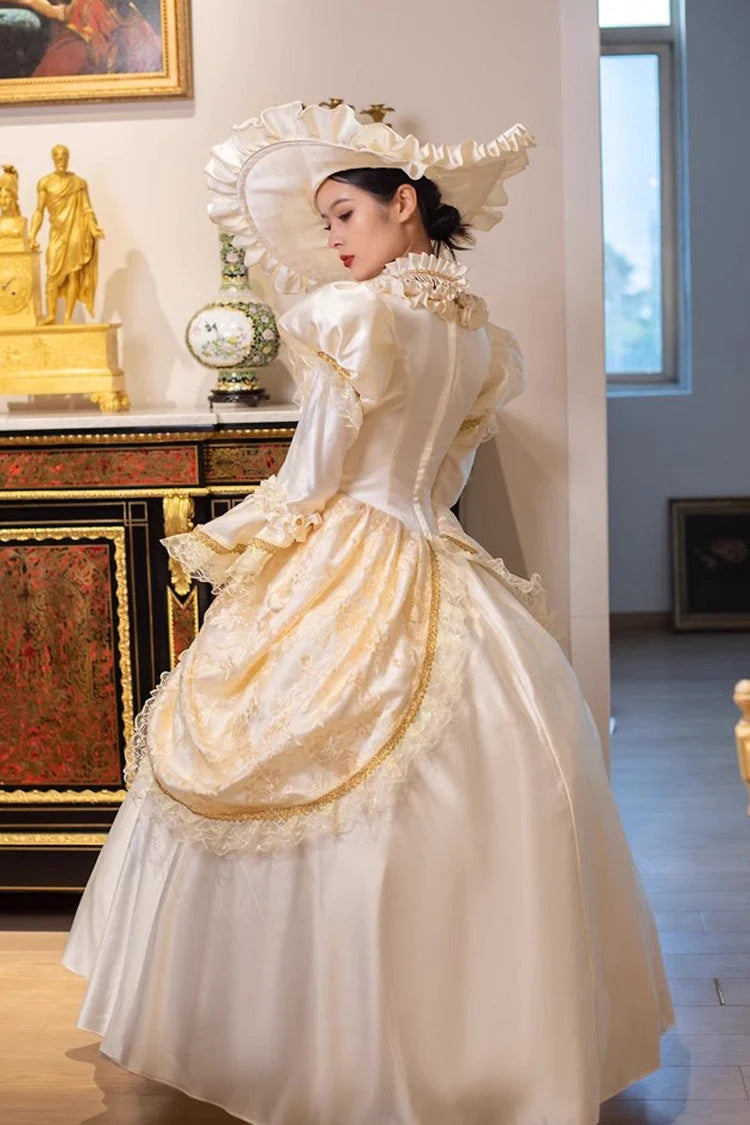 Sweet Lolita Dress - Champagne Medieval Court, Champagne, Victorian Style - additional product view 7
