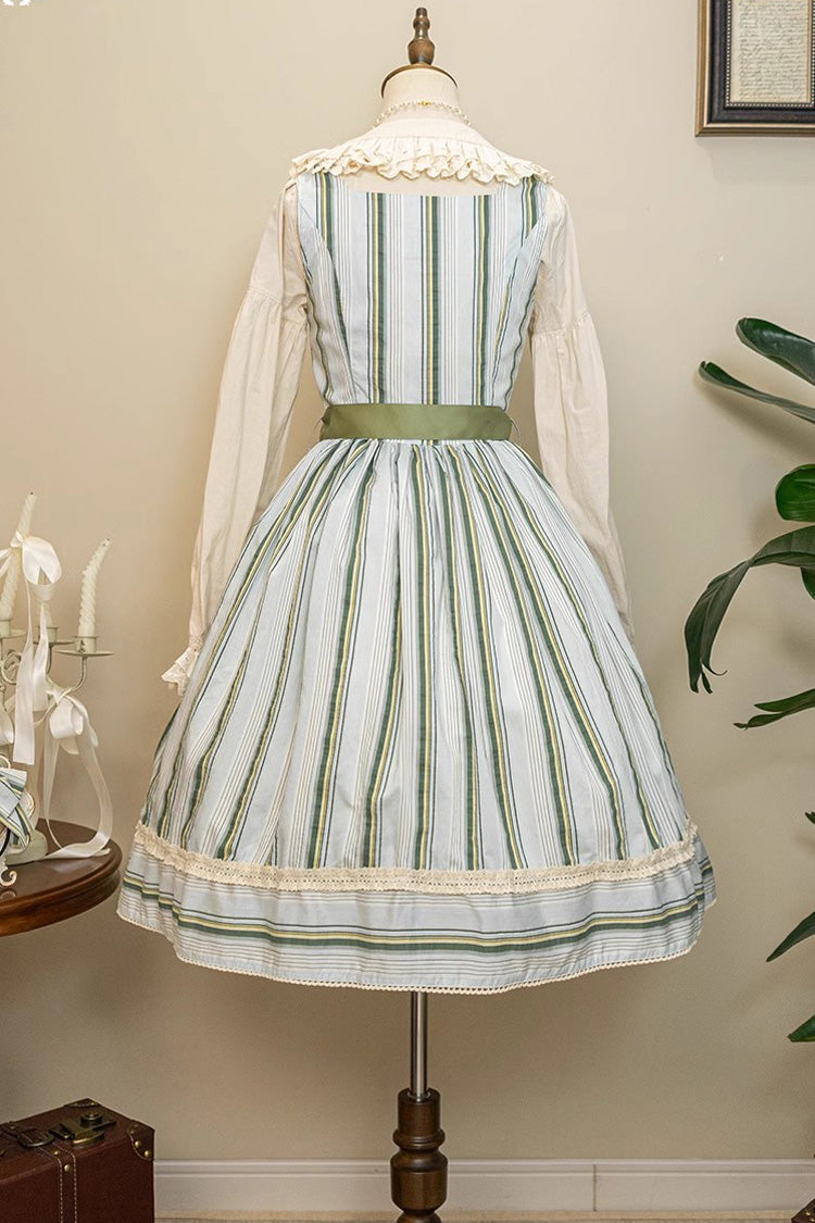 Sweet Lolita Dress - Forest Atlas Striped Print, 3 Colors, Striped, Printed, Punk Style - additional product view 25