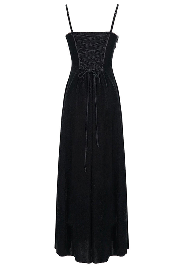Sweet Lolita Dress - Front Chest Decals Dense Velvet, Red, Women's Style, Lace Trim - additional product view 10