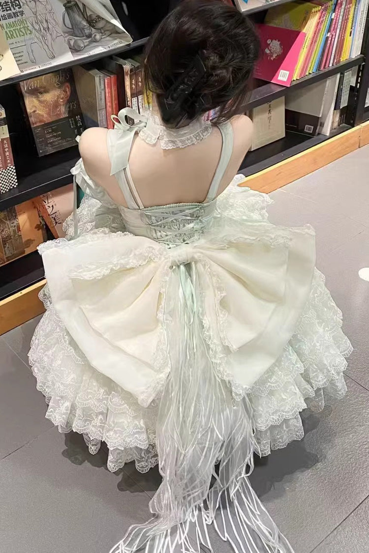 Sweet Lolita Dress - Mint Green Angel Sweetheart, Green, Layered, Ballet-Inspired Style - additional product view 9