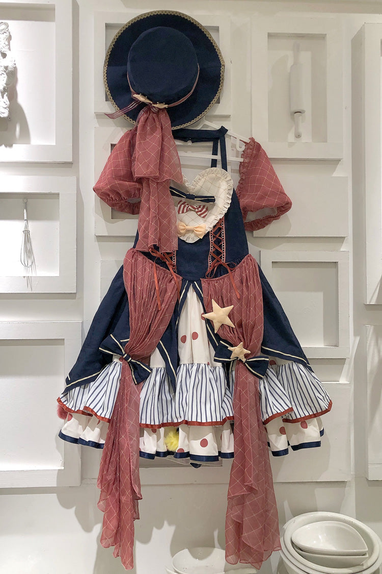 Sweet Lolita Dress - Multi-color Circus, Multi-Color, Printed, Bow Detail, Ruffled - additional product view 11