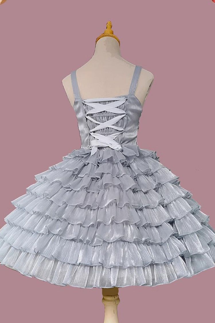 Sweet Lolita Dress - Multi-layer Plaid Print, 3 Colors, Plaid, Bow Detail, Ruffled - additional product view 17