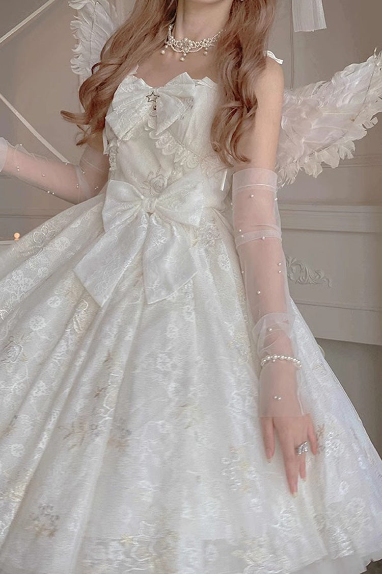 Sweet Lolita JSK - Print Hanayome, White, Bow Detail, Printed, Embroidered - additional product view 9