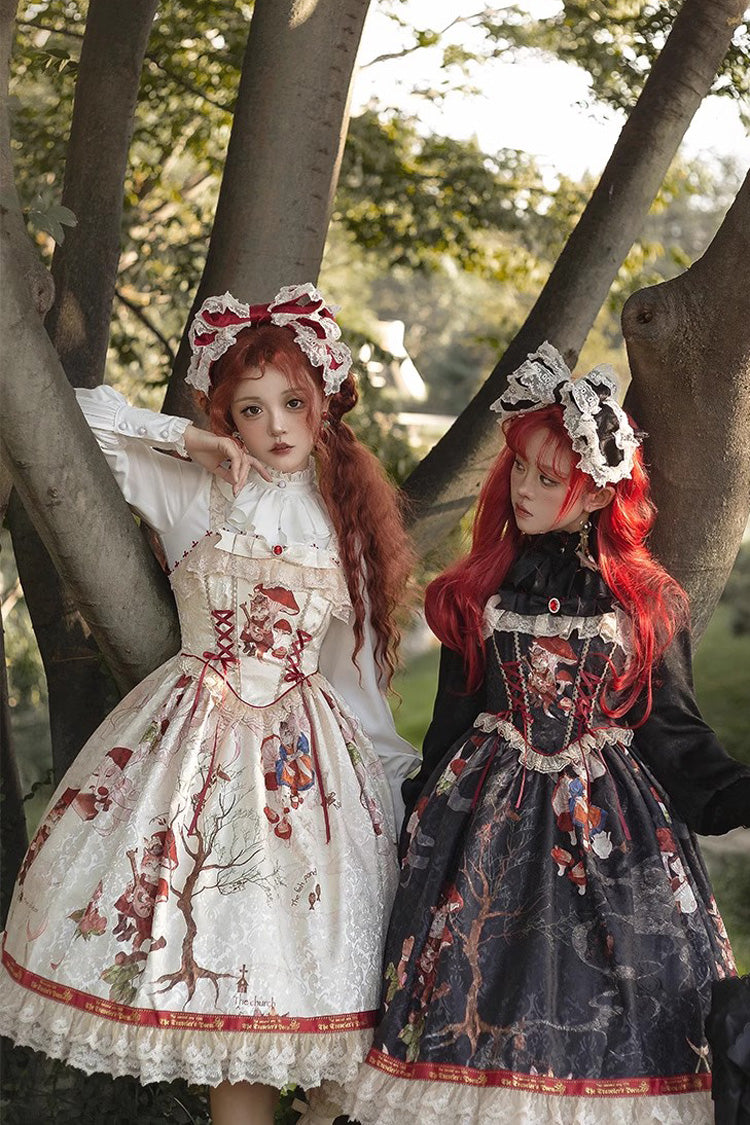 Victorian Lolita Blouse - Moonlight Song Stand Collar, 2 Colors, Stand Collar, Sweet Style - additional product view 4