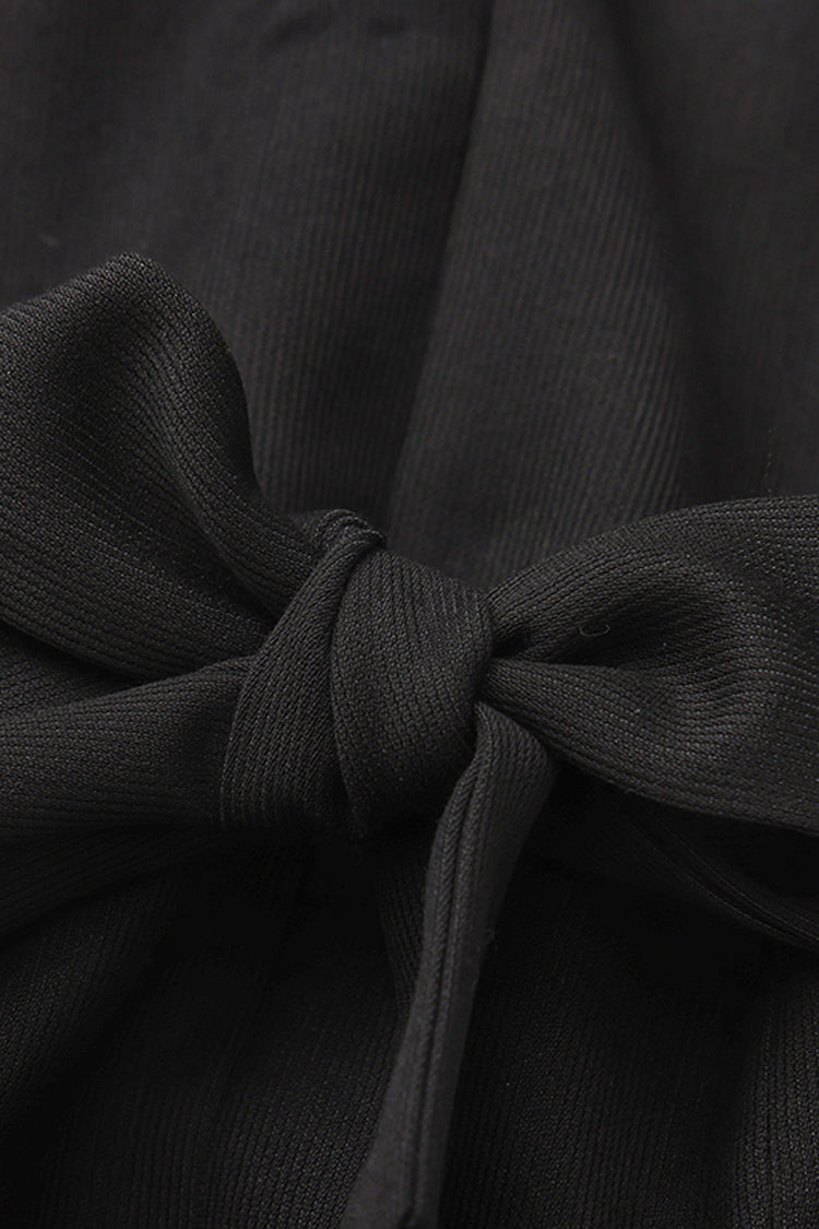 Black [Immortal Silent Agent] Sleeveless Ruffle Ouji Fashion Vintage Elegant Prince Lolita Long Coat