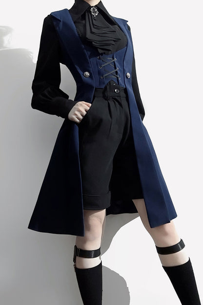 Overture Middle Ages Ouji Fashion Gothic Lolita Long Vest 3 Colors