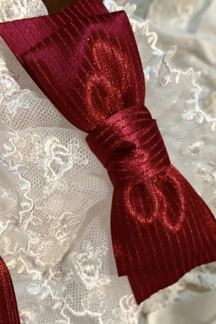 Multi-Color Strawberry Angel Cherry Blossom Tree Bowknot Lace Sweet Lolita Hand Sleeves 9 Colors