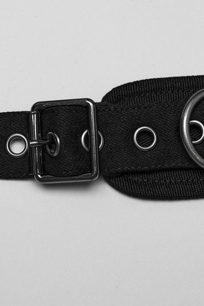 Black Women's Slash Shoulder Buckle Steampunk Harness