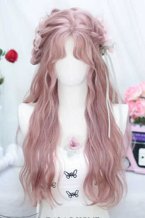Sakura Pink Stylish Bangs Soft Curls Sweet Lolita Wig
