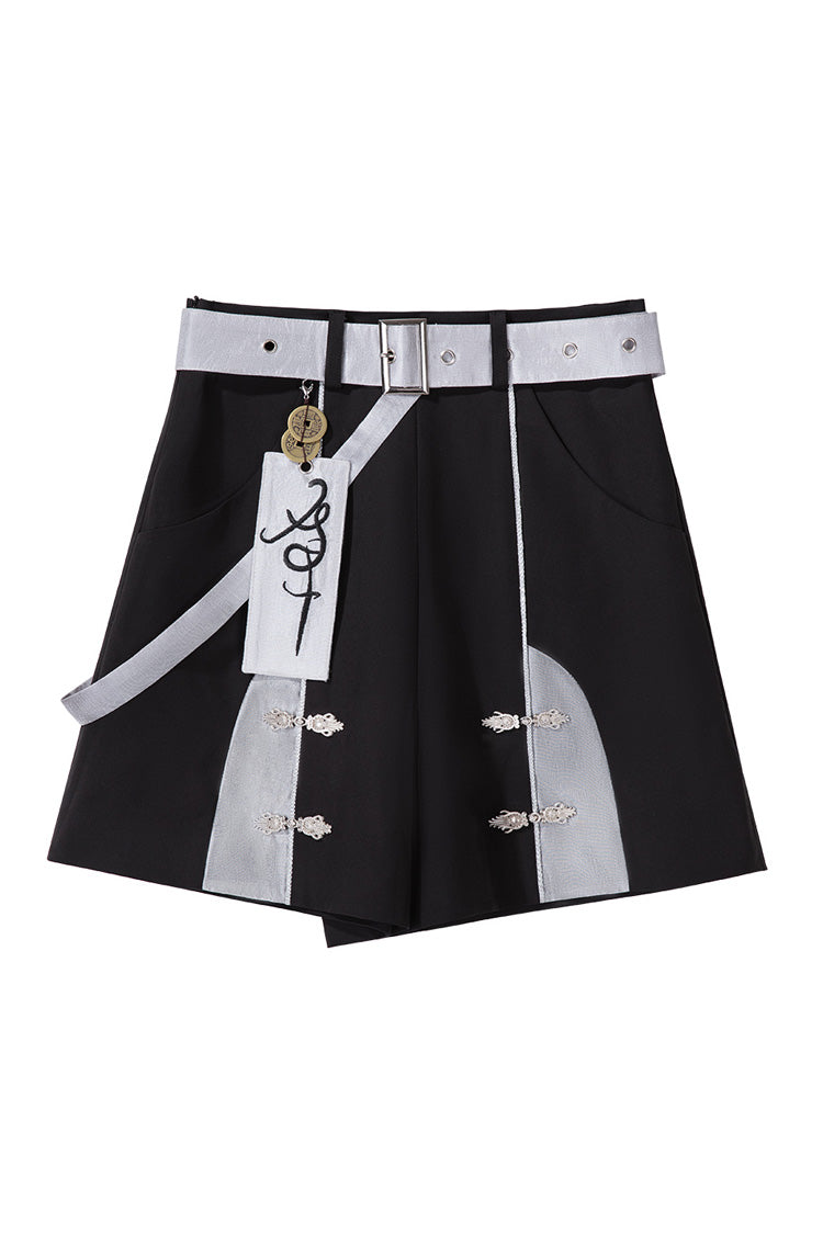 Black [The Strange End of the Immortal Sect] Sleeveless Chinese Style Ouji Lolita Set