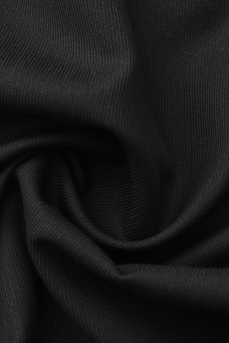 Black [Immortal Silent Agent] Sleeveless Ruffle Ouji Fashion Vintage Elegant Prince Lolita Long Coat