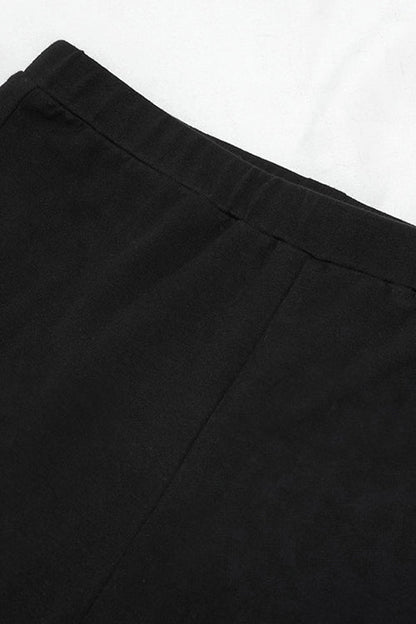 Black Punk Skull Wing Printed Womens Pants
