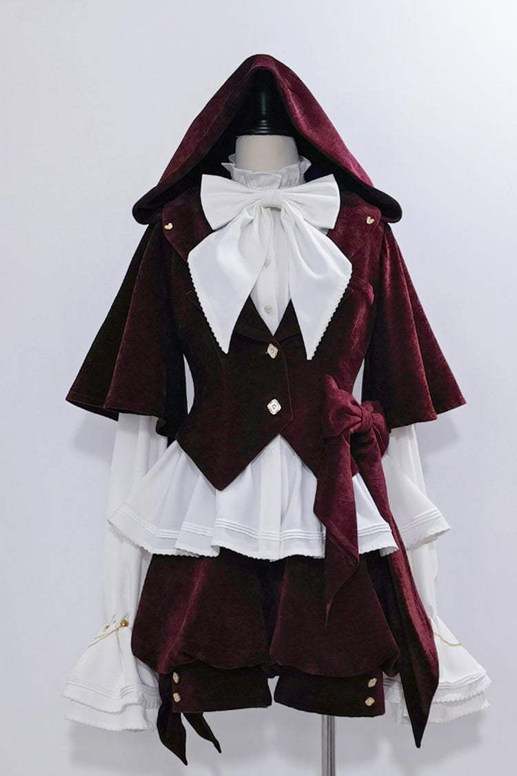 Red [Rabbit Hunt] Sweet Prince Handsome Ouji Lolita Shorts