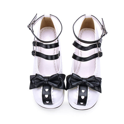 Round toe Lace Bowknot Sweet Lolita Shoes