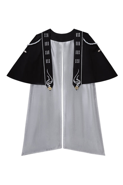 Black [The Strange End of the Immortal Sect] Sleeveless Chinese Style Ouji Lolita Set