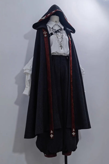 Black [Sacred Vow] Vintage Elegant Prince Handsome Ouji Lolita Pants