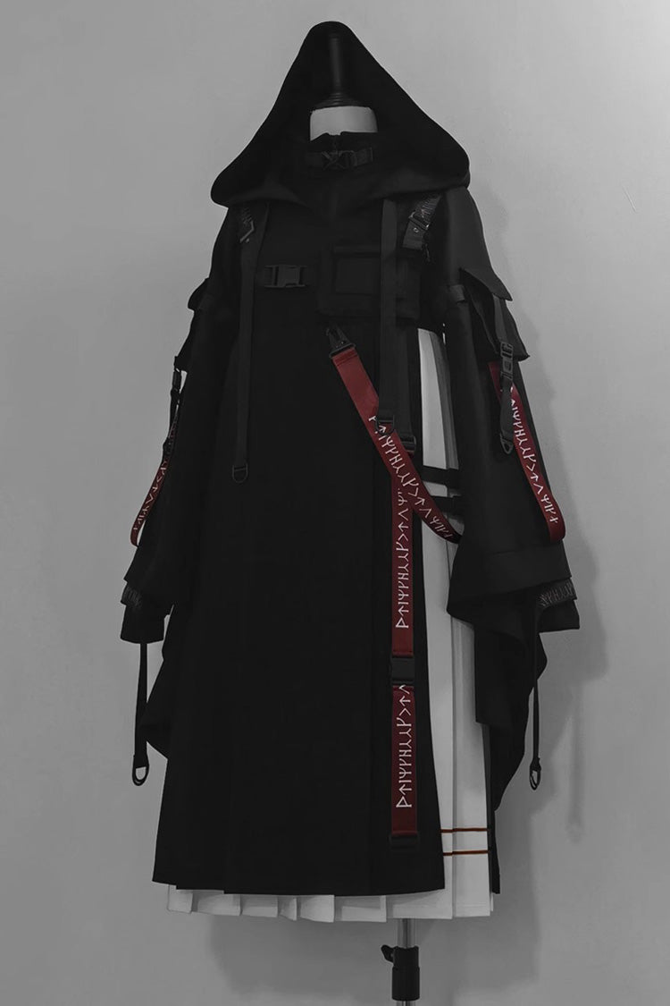 Black Unmarked Blade Long Sleeves Print Gothic Handsome Ouji Lolita Innerwear
