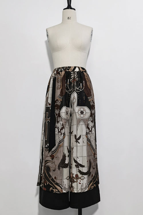 Black V Collar Night Command Embroidered Ouji Lolita Sleeveless Top