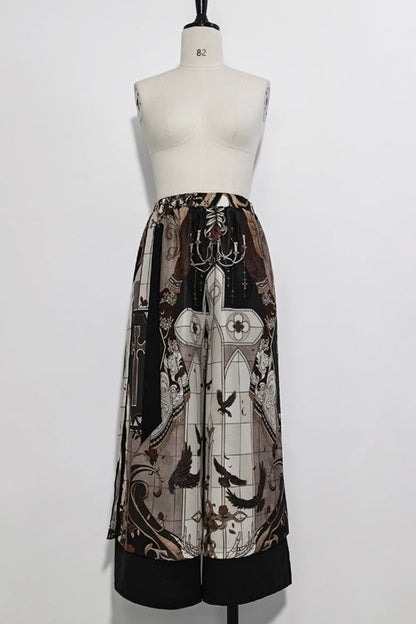 Black V Collar Night Command Embroidered Ouji Lolita Sleeveless Top