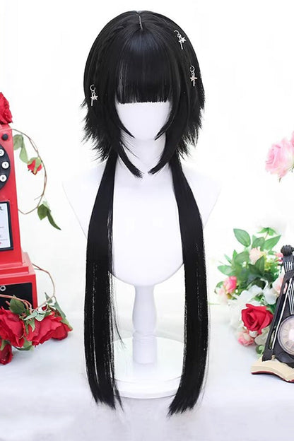Japanese Style Highlight Trendy Girl Long Braid Sweet Lolita Wig 4 Colors