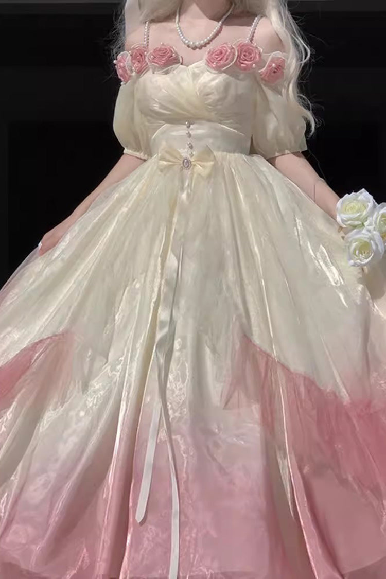 Multi-Color Bowknot Plus Size Elegant Princess Sweet Lolita Dress