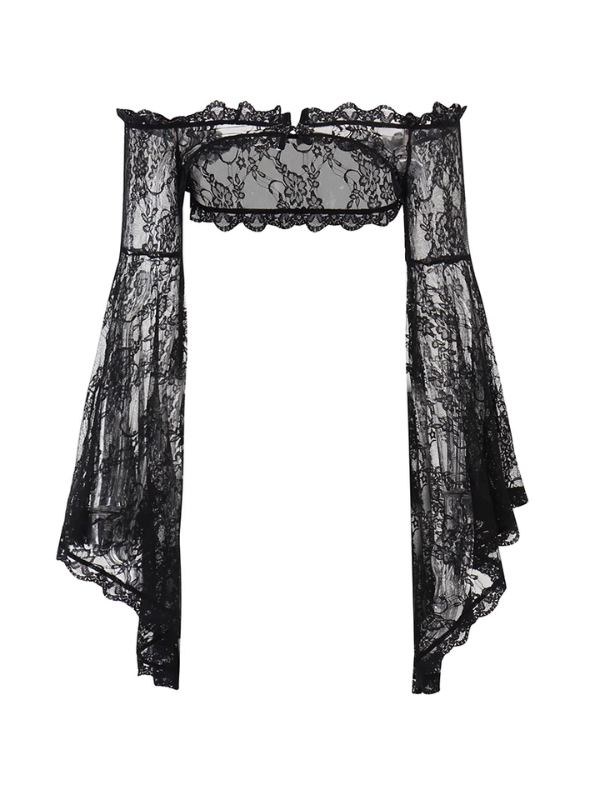 Off-Shoulder Lace Bolero