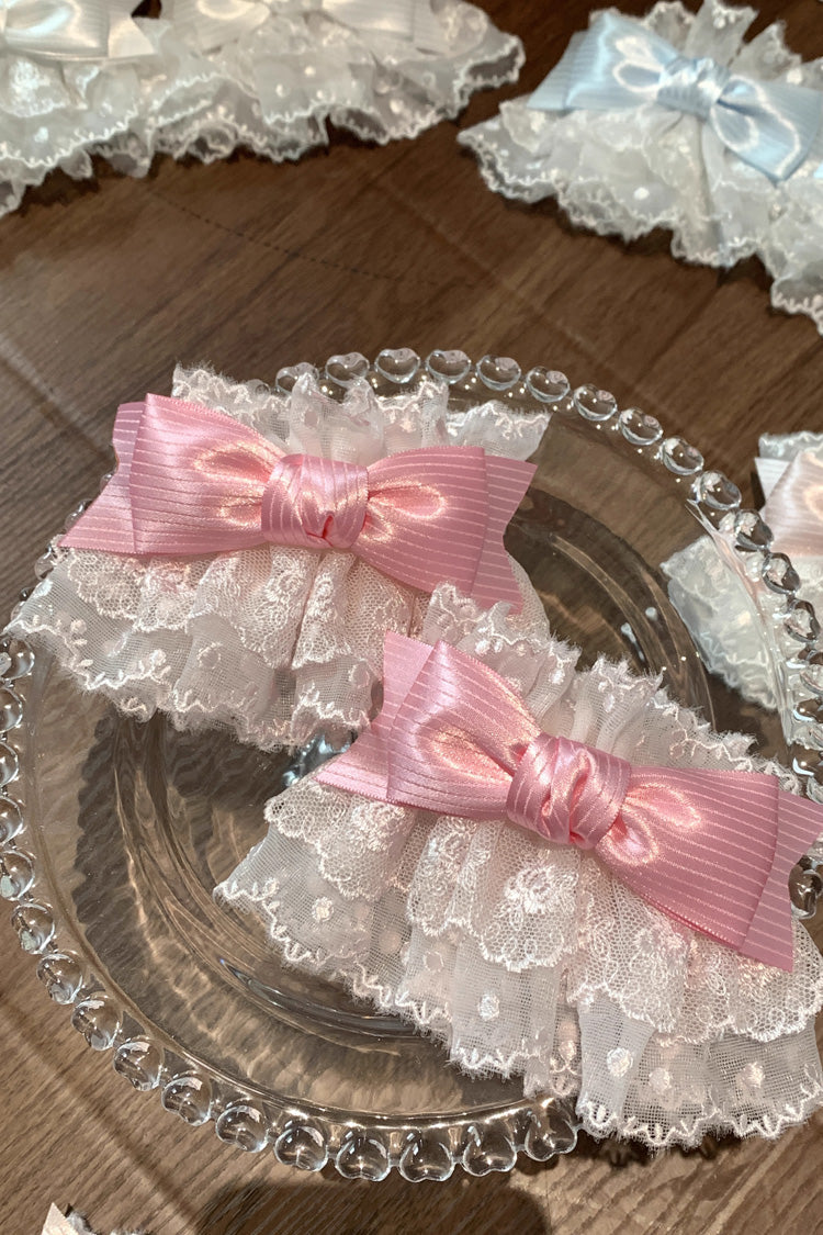 Multi-Color Strawberry Angel Cherry Blossom Tree Bowknot Lace Sweet Lolita Hand Sleeves 9 Colors