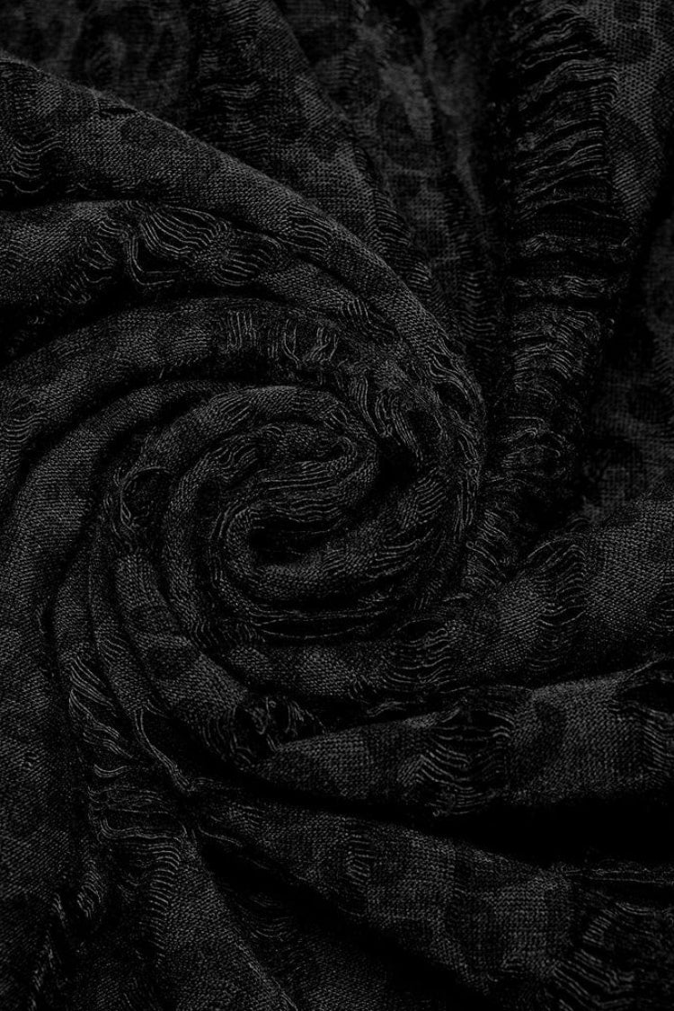 Sleeveless Print Ripped Mens Steampunk Vest 2 Colors