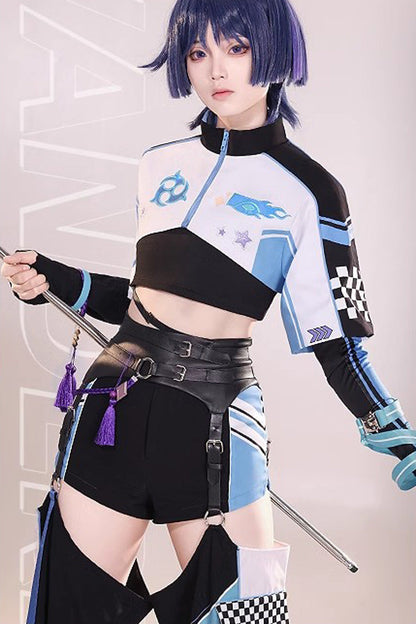 Multi-Color Wandering Rider Print Prince Handsome Cool Ouji Lolita Set