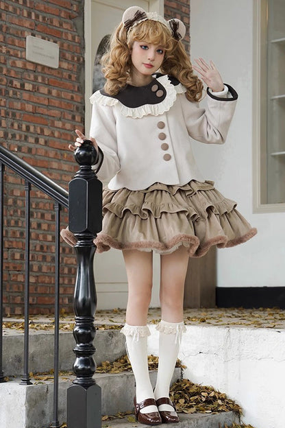 Brown Coco Diary Autumn Winter Sweet Princess Lolita Coat