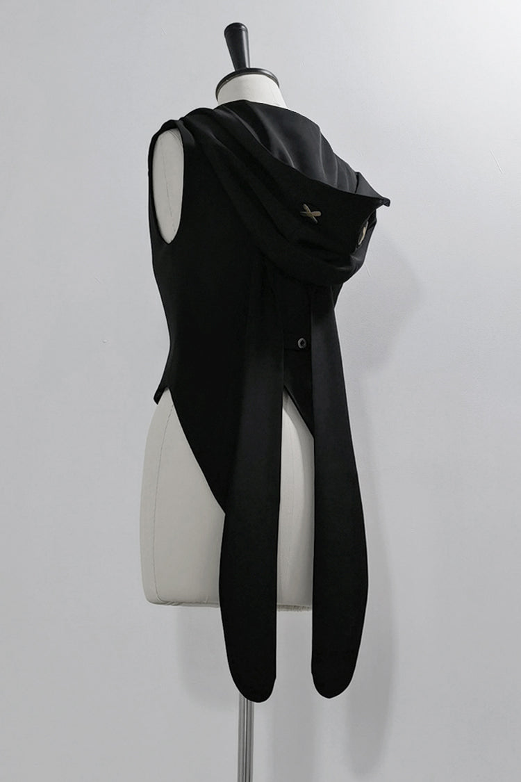 Black [Rabbit Feather Phantom] Gothic Prince Handsome Ouji Lolita Vest
