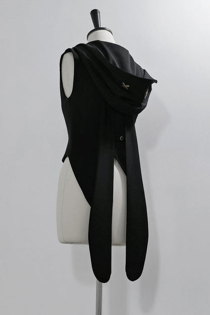 Black [Rabbit Feather Phantom] Gothic Prince Handsome Ouji Lolita Vest