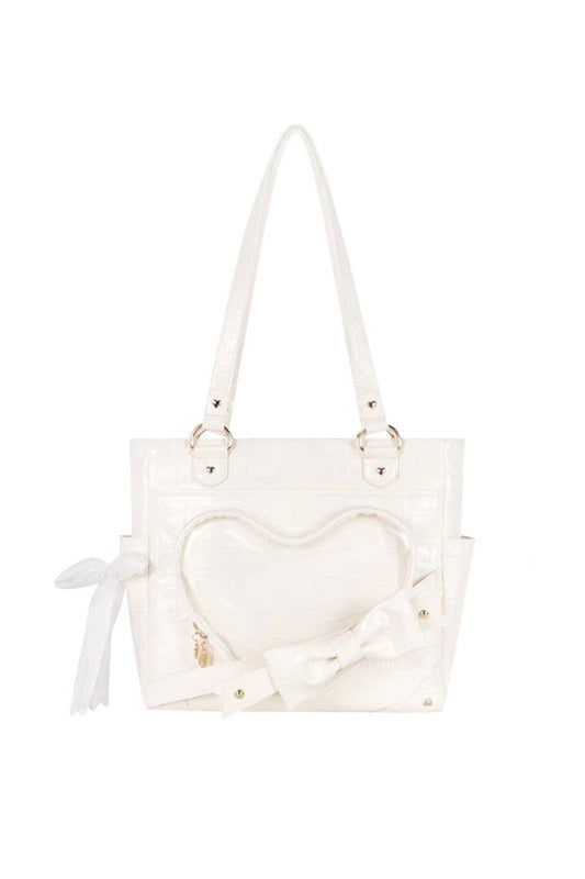 Floating Amber Transparent Love Bowknot Sweet Elegant Lolita Shoulder Bag 4 Colors
