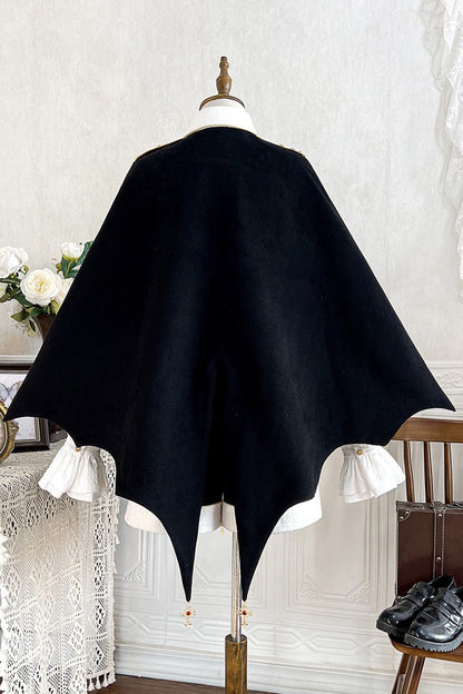 Black [Vampire Noble Court] Long Sleeves Embroidery Gothic Prince Handsome Ouji Lolita Set