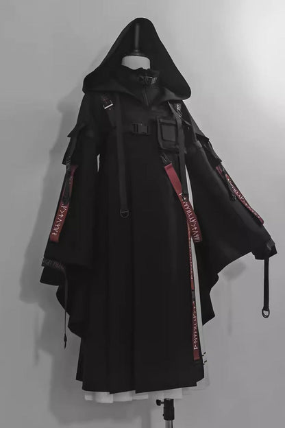 Black Unmarked Blade Long Sleeves Print Gothic Handsome Ouji Lolita Innerwear