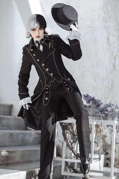 Black Vintage Immortal Paperless Covenant Ouji Lolita Pants