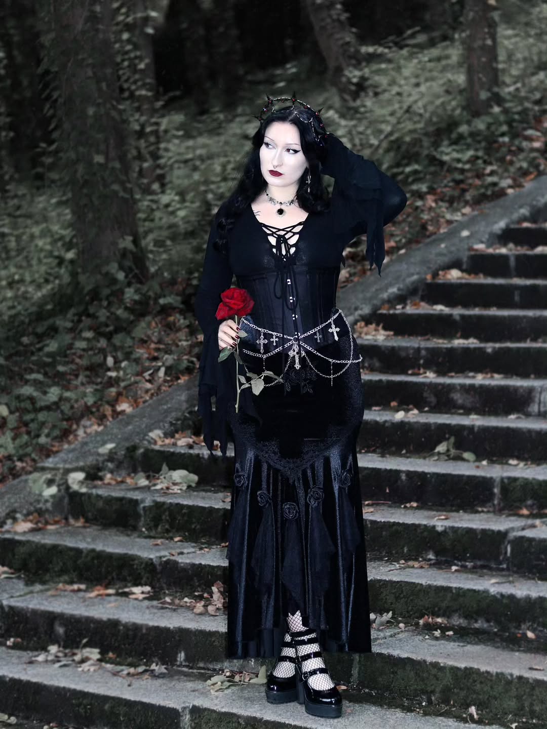 Titania Floral Long Skirt