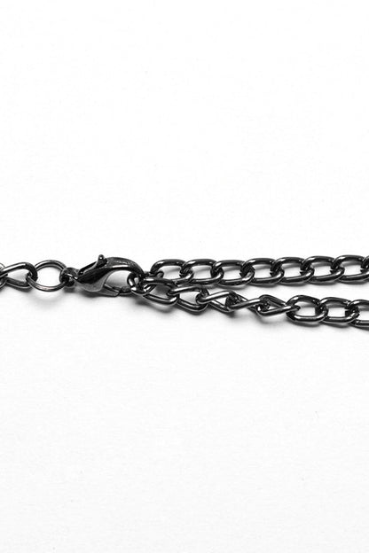 Skull Print Rivets Decoration Women's Steampunk Military Choker 2 Colors