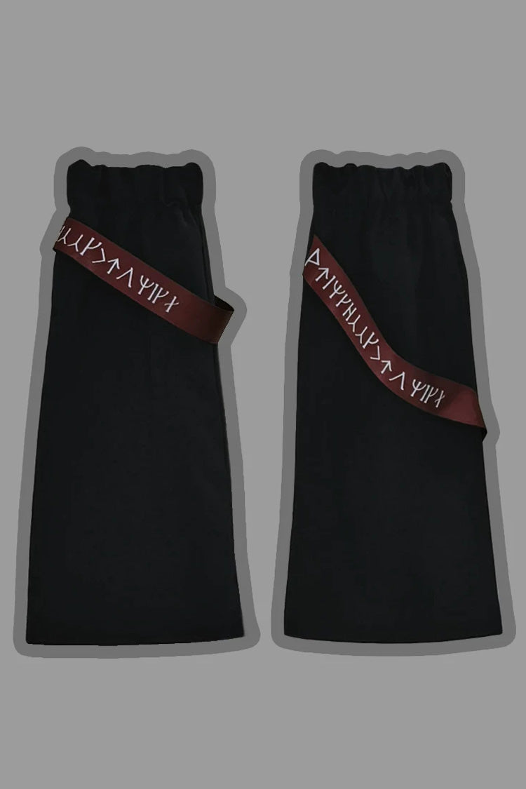 Black [Nameless Blade] Stand Collar Long Sleeves Gothic Prince Ouji Lolita Shorts Set