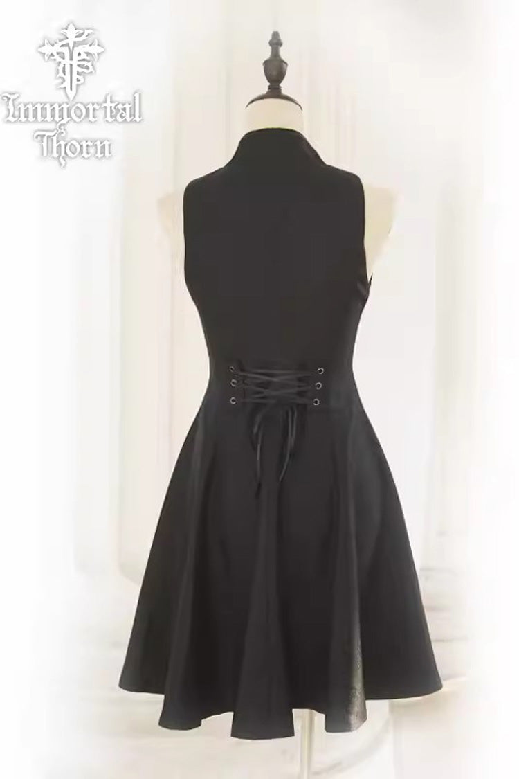 Black The Eternal Moonlit Night Song Sleeveless Vintage Elegant Prince Ouji Lolita Vest Coat