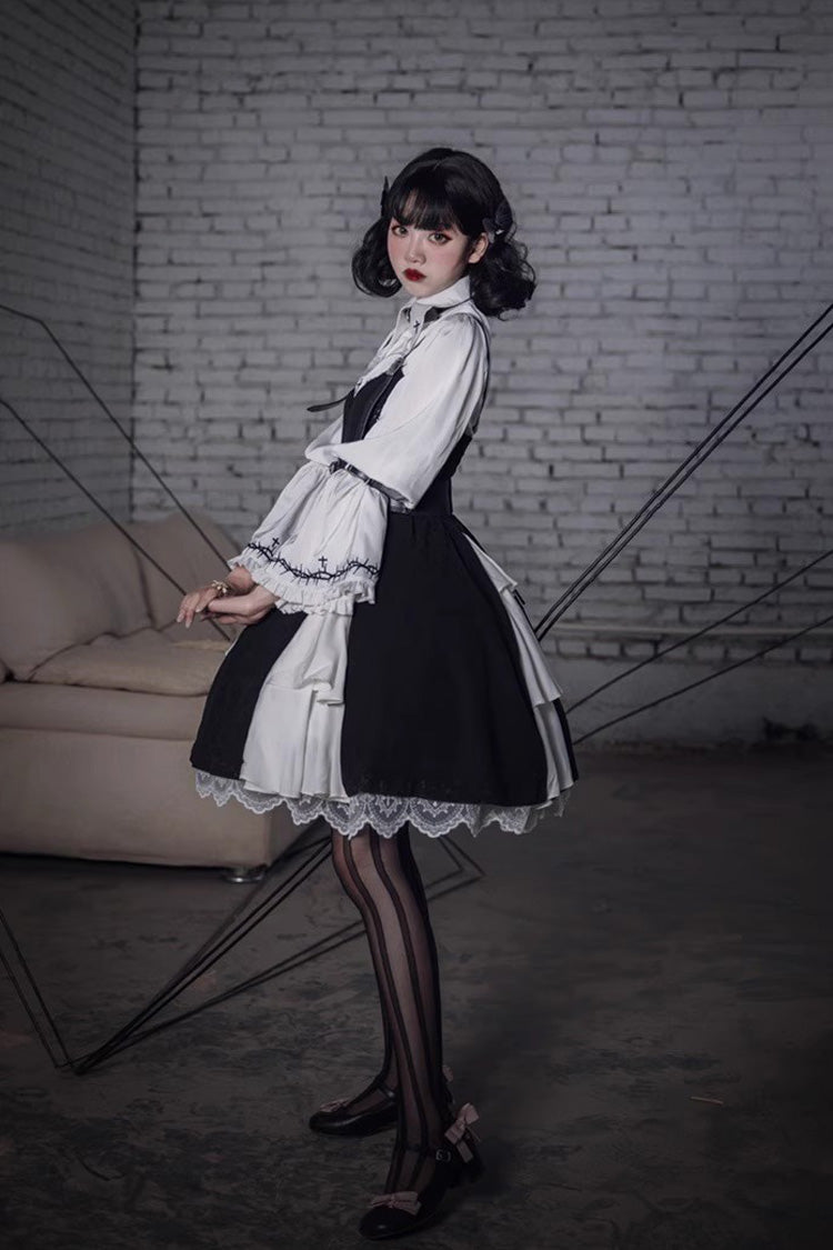 Black Stockholm Lover Gothic Plus Size Lolita Jsk Dress