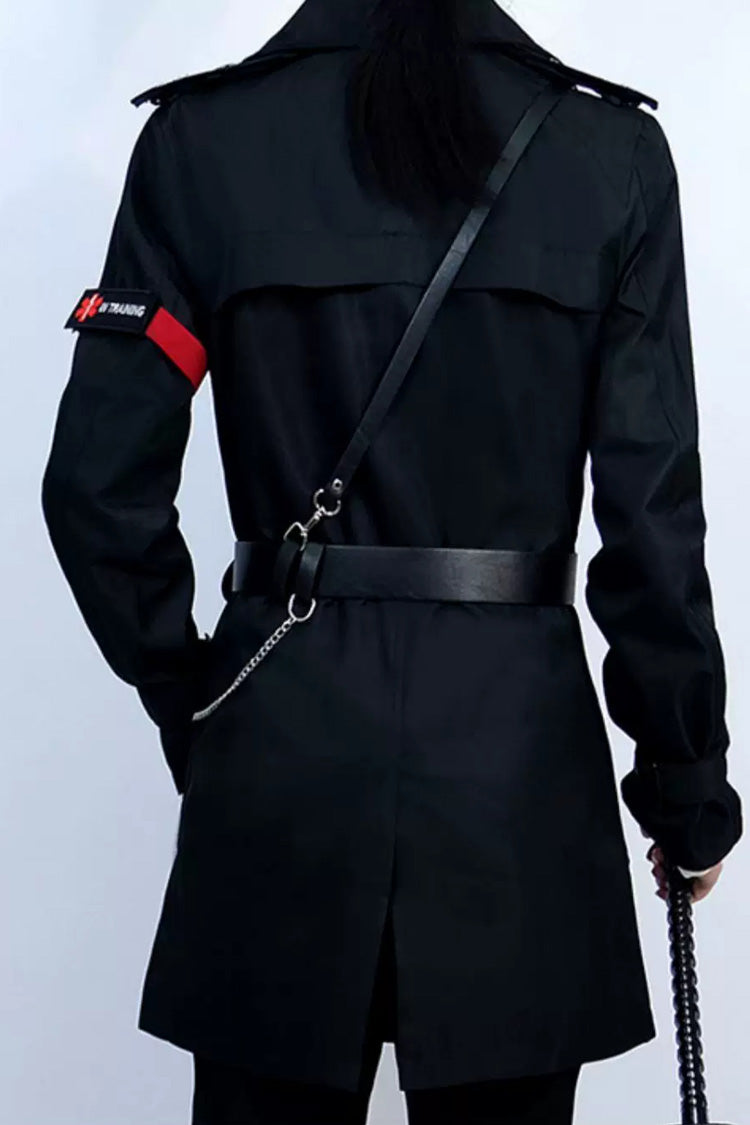 Black [The Judge] Long Sleeves Gothic Military Handsome Ouji Lolita Coat