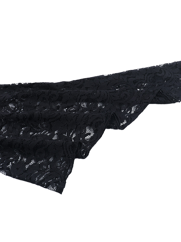 Vampire Bell Sleeve Slit Dress