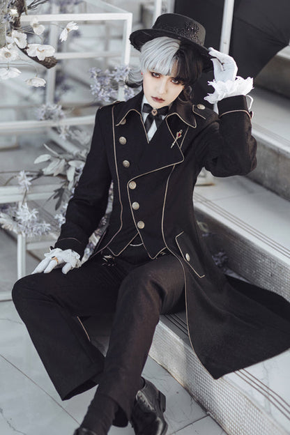 Black Vintage Immortal Paperless Covenant Ouji Lolita Pants