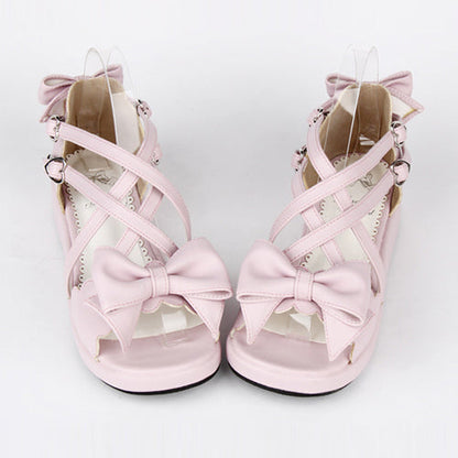 Bowknot Cute Mid heel Sweet Lolita Sandals