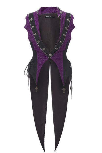 [Eternal Blood Moon Forest] V Collar Sleeveless Ouji Fashion Elegant Prince Handsome Lolita Coat 2 Colors