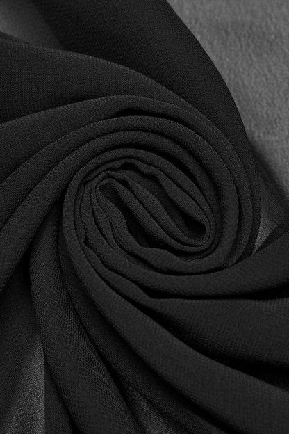 Translucent Loose Ruffle Braided Rope Belt Womens Elegant Gothic Shawl 3 Colors