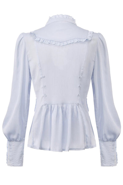 [The Rabbit’s Invitation] Long Sleeves Ruffled Classic Vintage Elegant Prince Palace Ouji Lolita Set