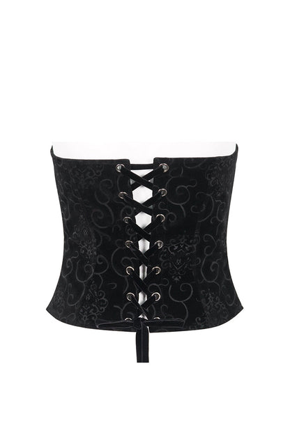 Black/Red Lace Up Women's Gothic Corset